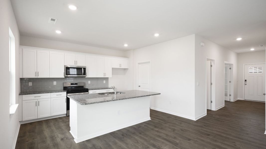 Furnished interior view inside a new home in Ridgewood Farms, Winterville (Image 12). Furnished interior view inside a new home in Ridgewood Farms, Winterville (Image 12).