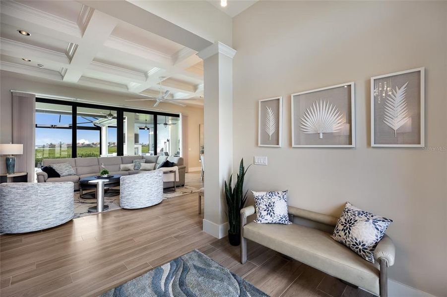 Furnished interior view inside a new home in , Palmetto (Image 11).