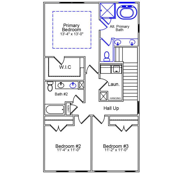 2D floor plan layout of this home in Sweetbrier, Durham, NC (Image 4). 2D floor plan layout of this home in Sweetbrier, Durham, NC (Image 4).