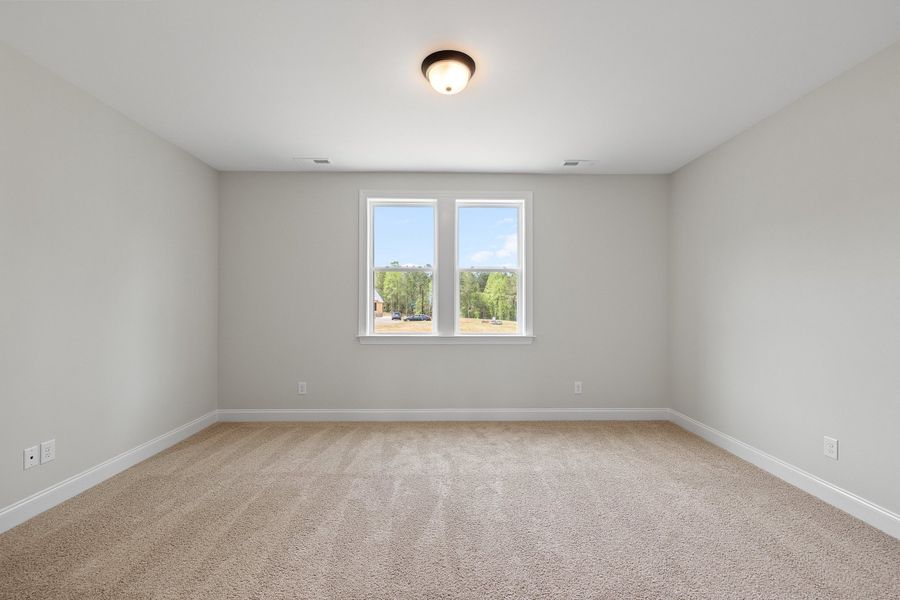 Representative unfurnished interior of a home built from the The Bradley by RobuckHomes in Baylee Ridge, Selma (Image 192). Representative unfurnished interior of a home built from the The Bradley by RobuckHomes in Baylee Ridge, Selma (Image 192).