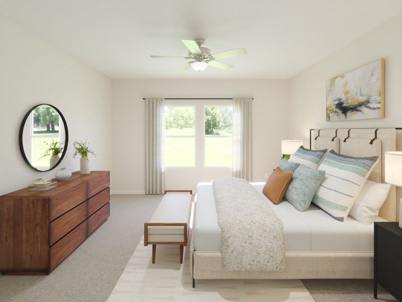 Furnished interior view inside a new home in Parks at Foster Crossing - Premier Series, Anna (Image 5).