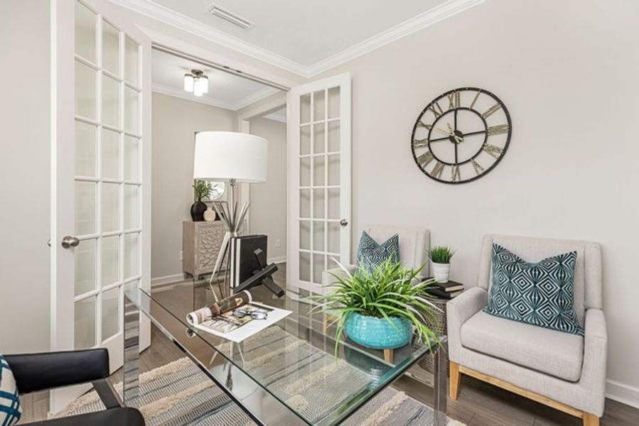 Representative furnished interior of a home built from the Huntley by True Homes in Wendell Springs, Wendell (Image 6).