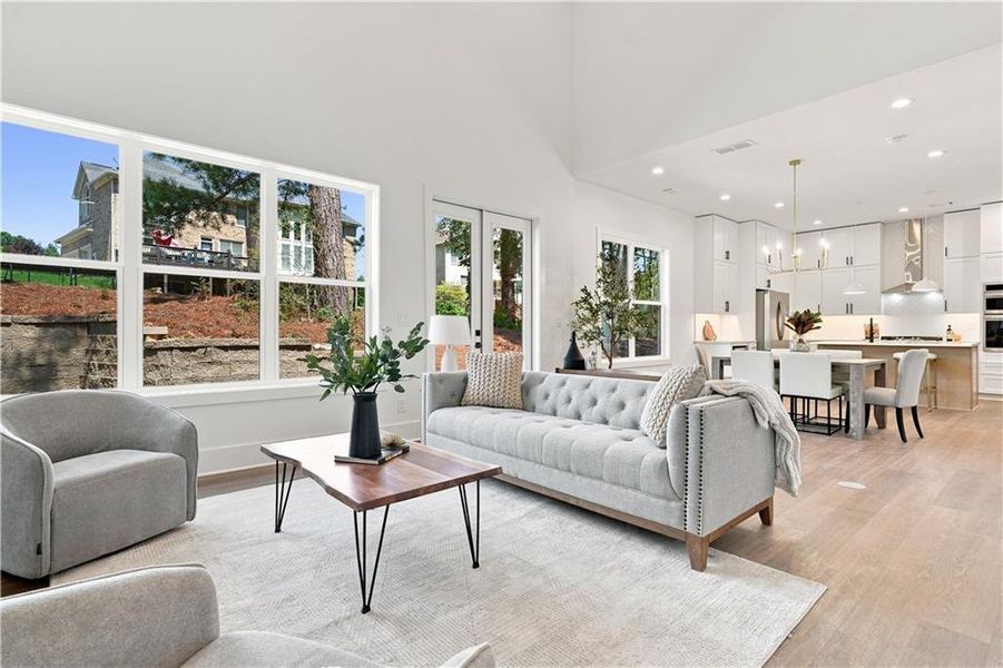 Furnished interior view inside a new home in , Fairburn (Image 12).