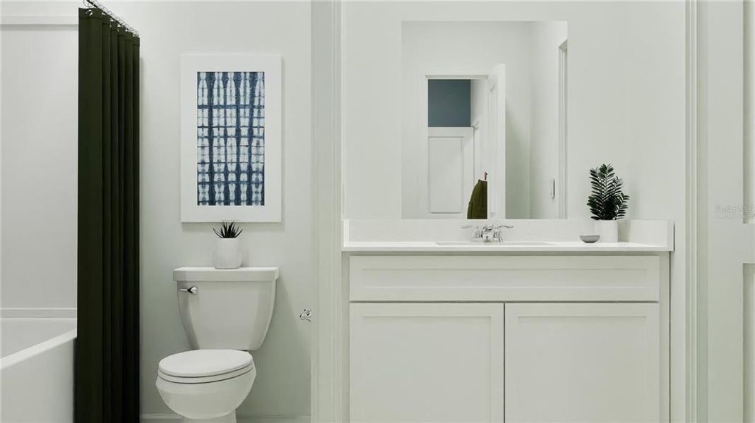 Furnished interior view inside a new home in , Davenport (Image 15).