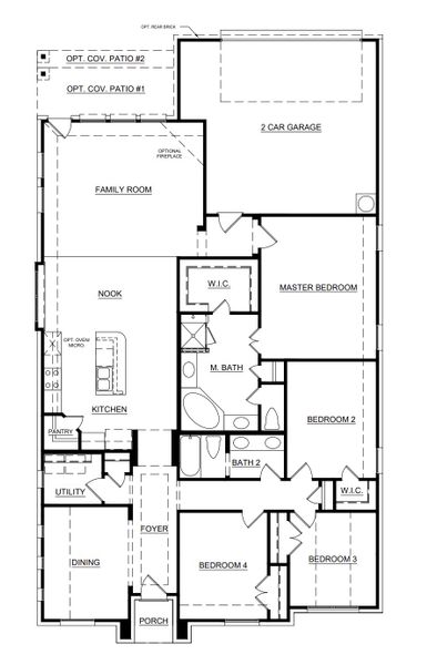 2D floor plan layout for the Concept 2086 by Risewell Homes in Redden Farms, Midlothian, TX (Image 3). 2D floor plan layout for the Concept 2086 by Risewell Homes in Redden Farms, Midlothian, TX (Image 3).