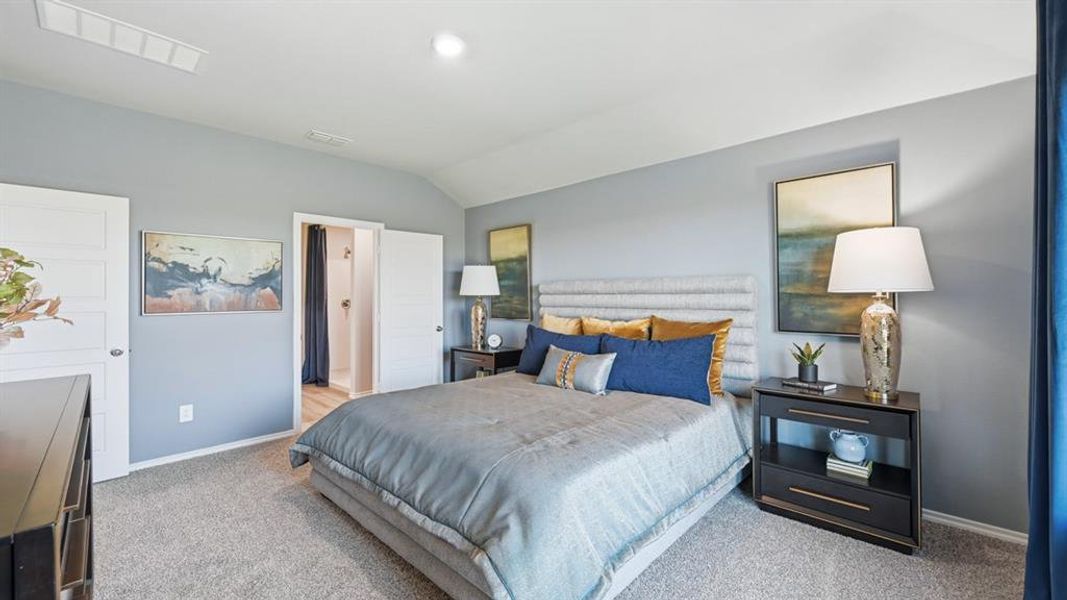 Furnished interior view inside a new home in Lonestar at Liberty Trails, Fort Worth (Image 26).