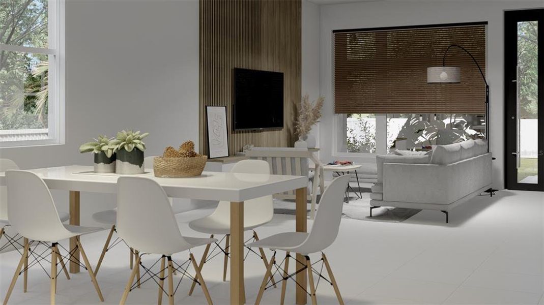 Furnished interior view inside a new home in , Tampa (Image 5).