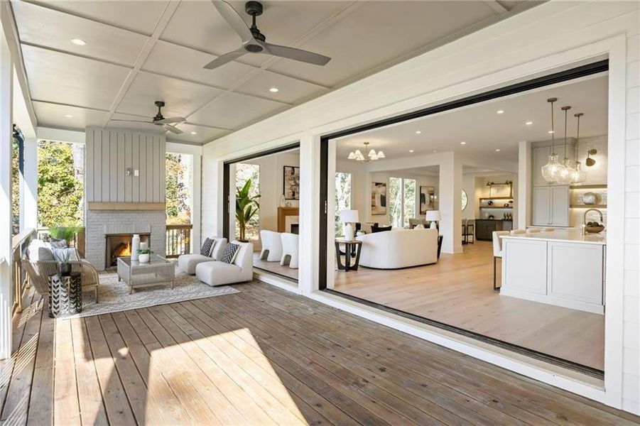 Exterior details and patio area of a home in , Chamblee (Image 23).