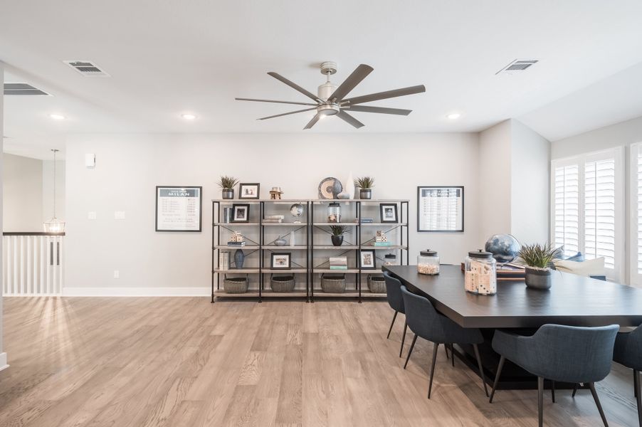 Representative furnished interior of a home built from the Barnhart by Tri Pointe Homes in Dunham Pointe, Cypress (Image 38).
