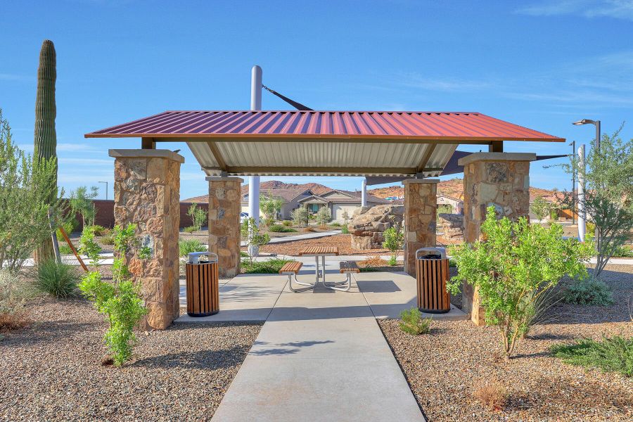 Representative exterior photo of a completed home built from the Olive by Mattamy Homes in Sereno, Peoria, AZ (Image 15).
