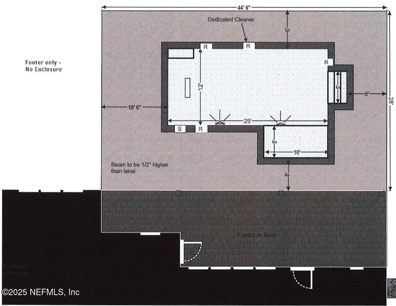 2D floor plan layout of this home in SilverLeaf, St. Augustine, FL (Image 6).