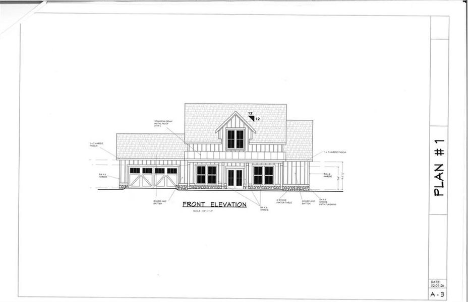 Exterior rendering of this home design in , Commerce, GA (Image 8). Exterior rendering of this home design in , Commerce, GA (Image 8).