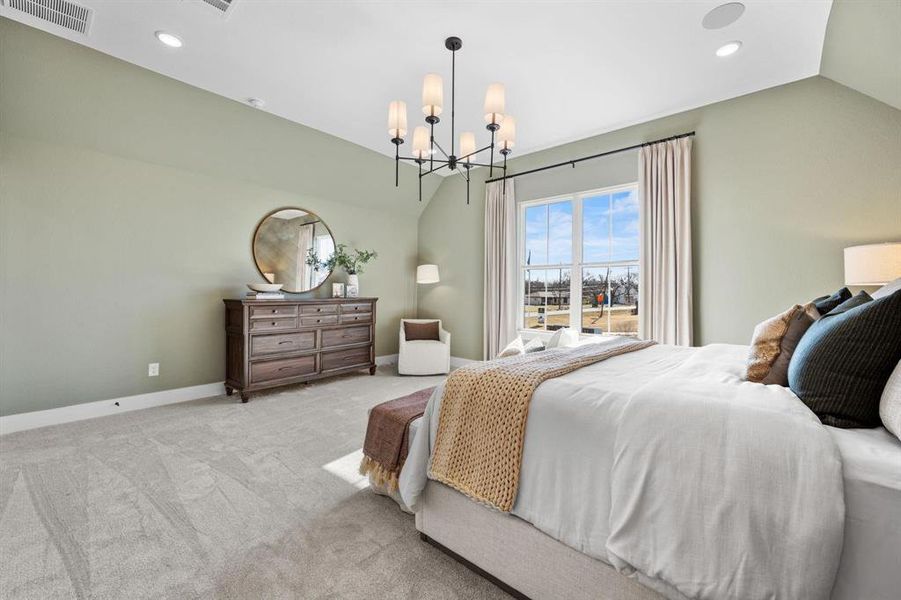 Furnished interior view inside a new home in North Square at Uptown, Celina (Image 17).
