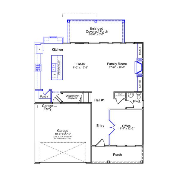 2D floor plan layout of this home in Foxhall Landing, Easley, SC (Image 2). 2D floor plan layout of this home in Foxhall Landing, Easley, SC (Image 2).
