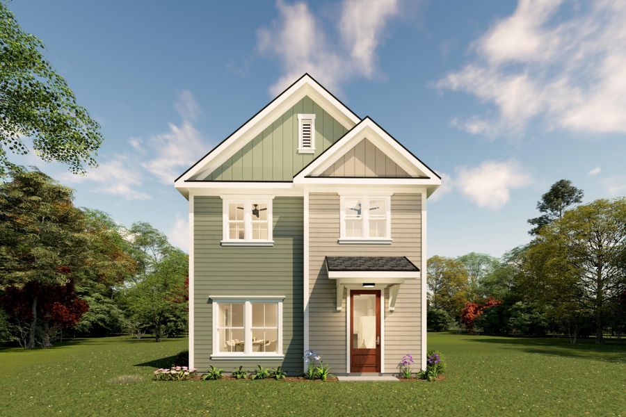 Front exterior of a new home in , Summerville, SC, highlighting curb appeal (Image 2).