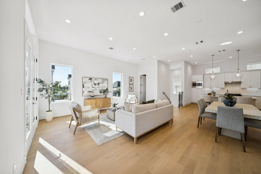 Furnished interior view inside a new home in West 21st Residences, Houston (Image 15).