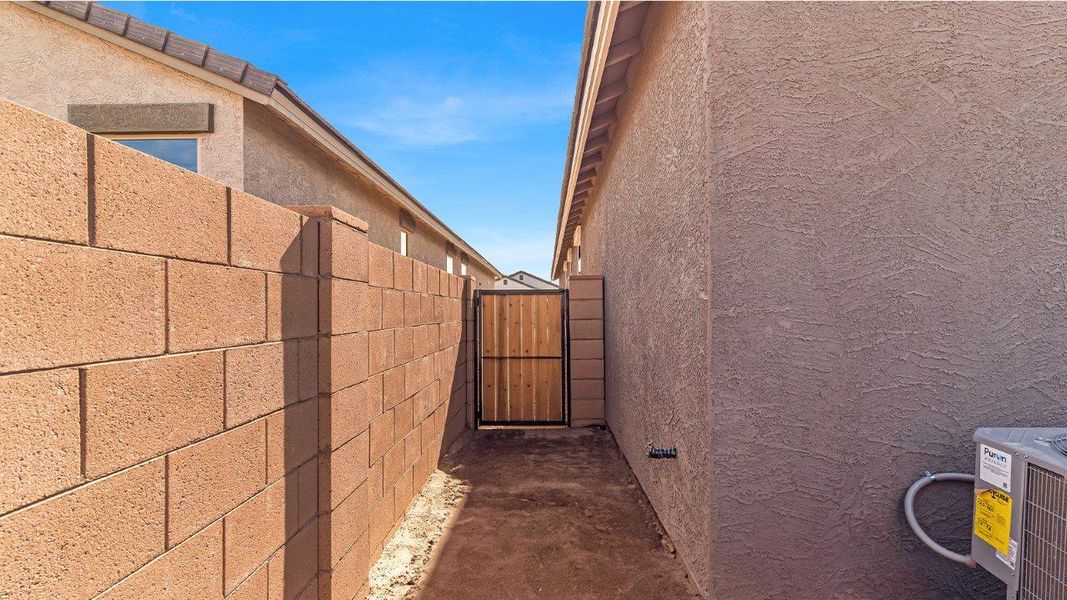 Exterior details and patio area of a home in Coronet at Gladden Farms, Marana (Image 25). Exterior details and patio area of a home in Coronet at Gladden Farms, Marana (Image 25).