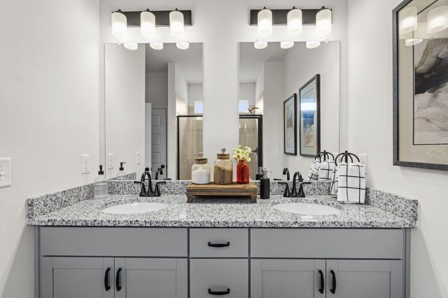 Furnished interior view inside a new home in Townes At The Stiles, Cartersville (Image 10).