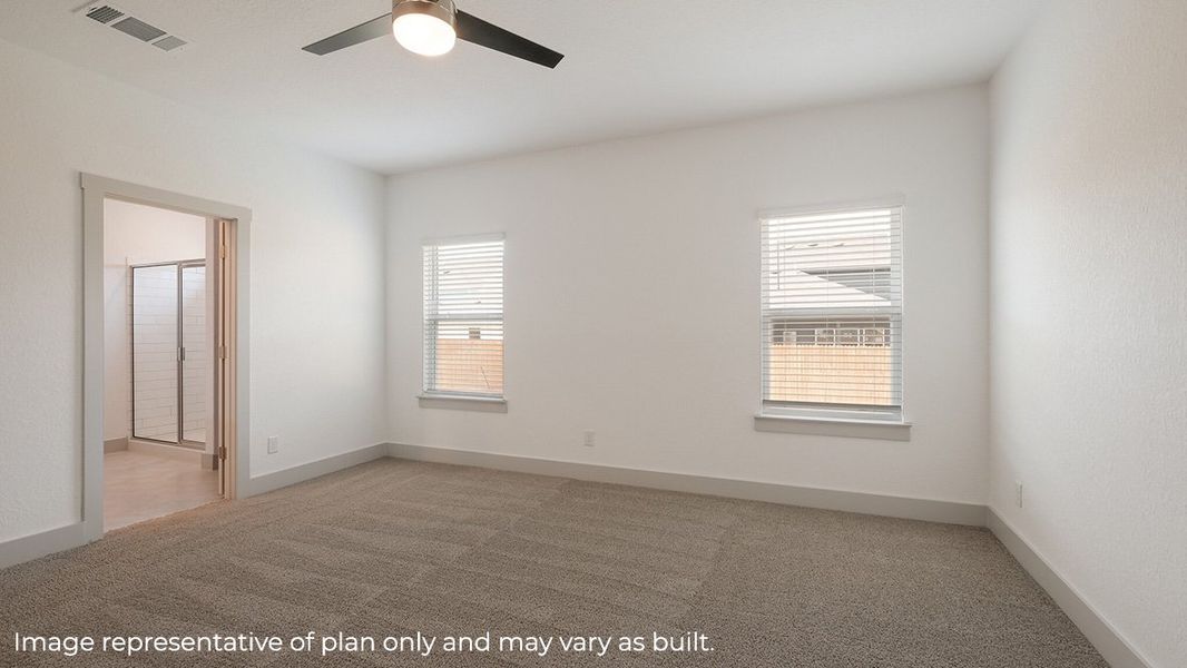 Representative unfurnished interior of a home built from the The Quincy by D.R. Horton in Steele Creek, Cibolo (Image 17).
