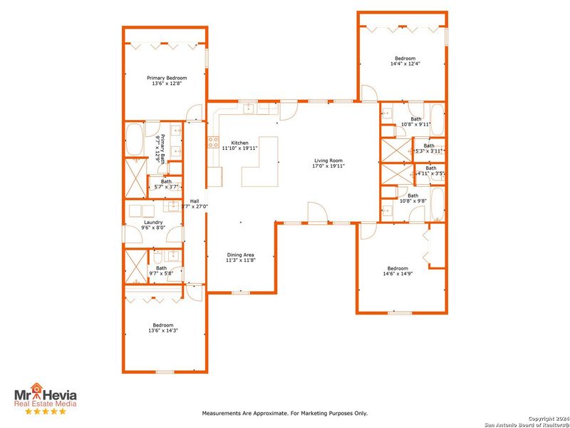 2D floor plan layout of this home in , Concan, TX (Image 5). 2D floor plan layout of this home in , Concan, TX (Image 5).