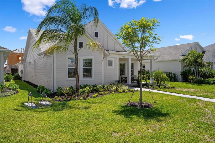 Front exterior of a new home in , Bradenton, FL, highlighting curb appeal (Image 22). Front exterior of a new home in , Bradenton, FL, highlighting curb appeal (Image 22).
