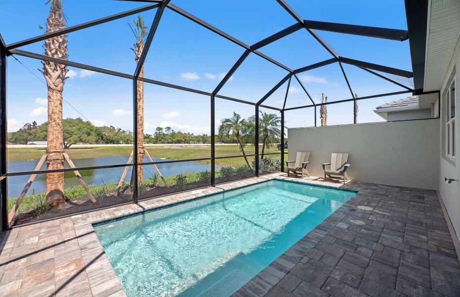 Pool and privacy wall