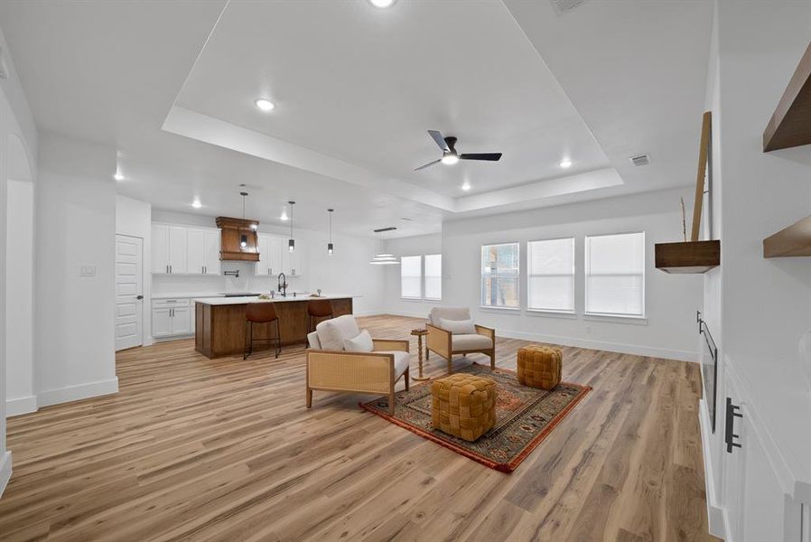 Furnished interior view inside a new home in , Fort Worth (Image 17). Furnished interior view inside a new home in , Fort Worth (Image 17).