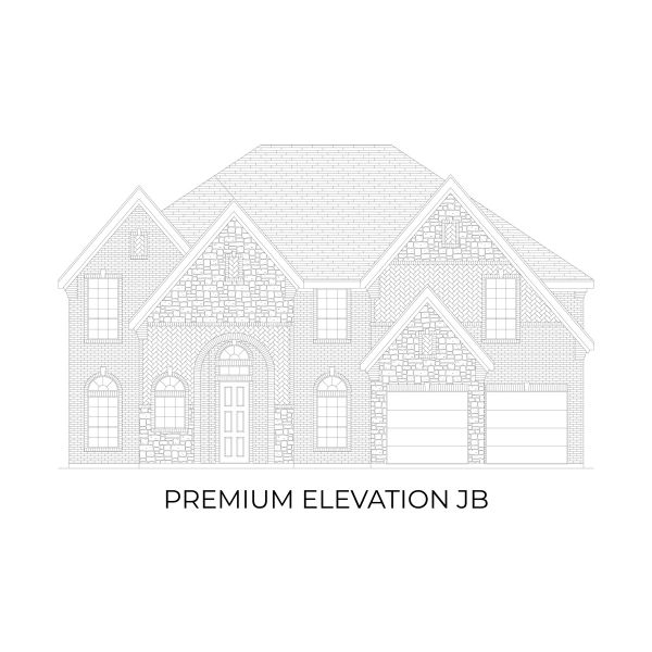 Representative rendering of the exterior for the Hillcrest 2F (w/Media) by First Texas Homes (Image 13).