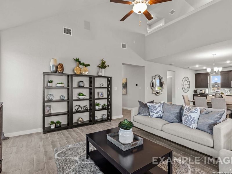 Furnished interior view inside a new home in Hannah Heights, Seguin (Image 13).