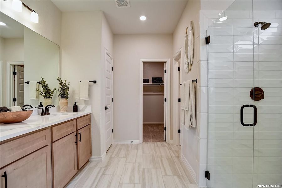 Furnished interior view inside a new home in Casinas at Gruene, New Braunfels (Image 30).