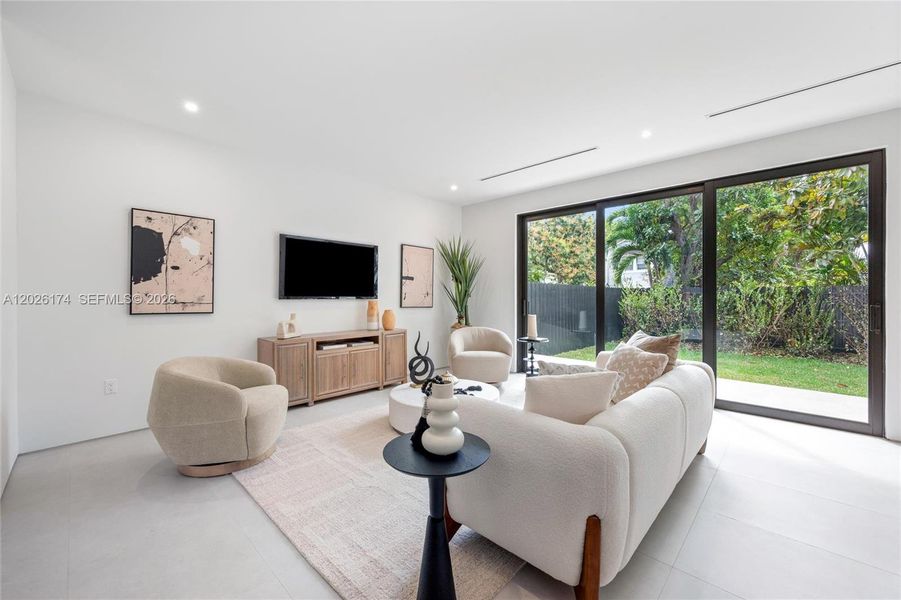 Furnished interior view inside a new home in , Miami (Image 6).