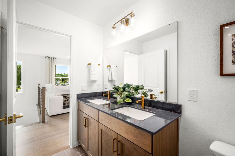 Representative furnished interior of a home built from the Waller by Pulte Homes in Monarch on Main, Round Rock (Image 39). Representative furnished interior of a home built from the Waller by Pulte Homes in Monarch on Main, Round Rock (Image 39).