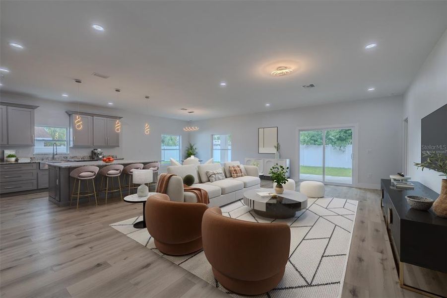 Furnished interior view inside a new home in , New Port Richey (Image 12).