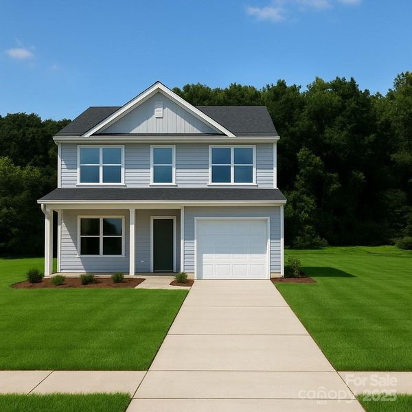 Front exterior of a new home in , Charlotte, NC, highlighting curb appeal (Image 2). Front exterior of a new home in , Charlotte, NC, highlighting curb appeal (Image 2).
