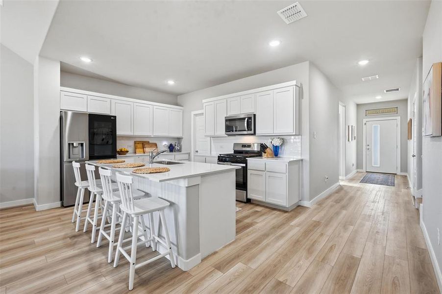 Furnished interior view inside a new home in Ventana, Fort Worth (Image 8). Furnished interior view inside a new home in Ventana, Fort Worth (Image 8).