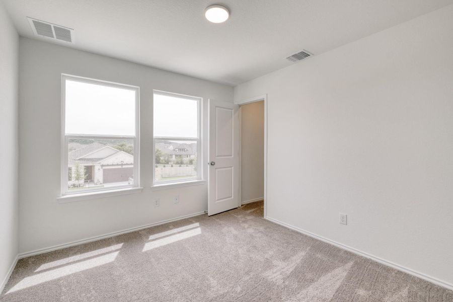 Spacious, unfurnished interior of a new home in River Bluff, Leander (Image 20). Spacious, unfurnished interior of a new home in River Bluff, Leander (Image 20).