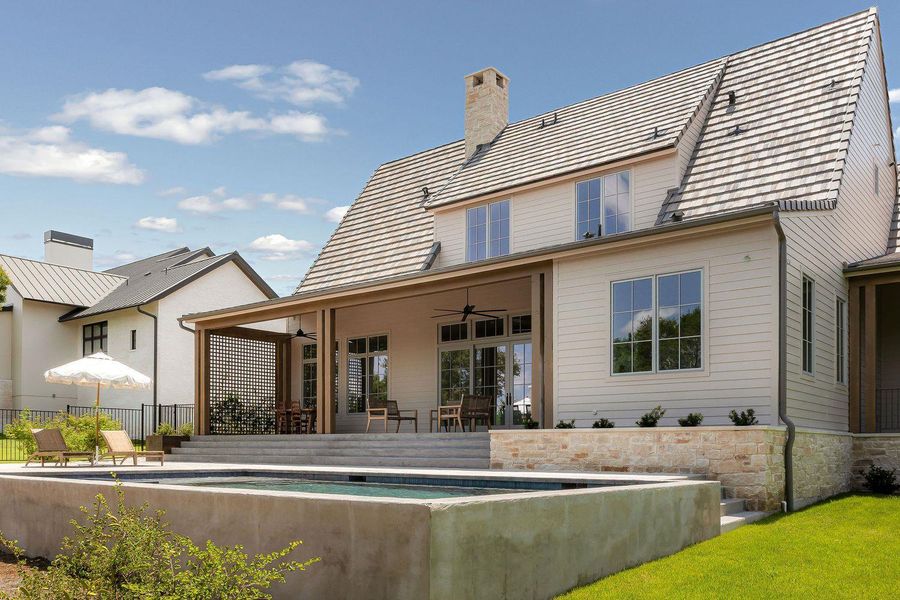 Exterior details and patio area of a home in , Austin (Image 24).