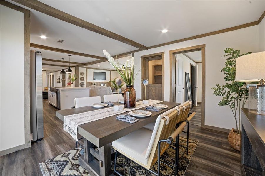 Furnished interior view inside a new home in , Poolville (Image 28).