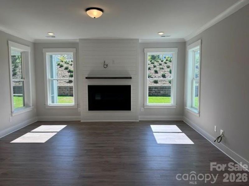 Family Room with fireplace Family Room with fireplace