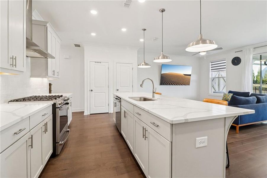 Furnished interior view inside a new home in , Buford (Image 13).