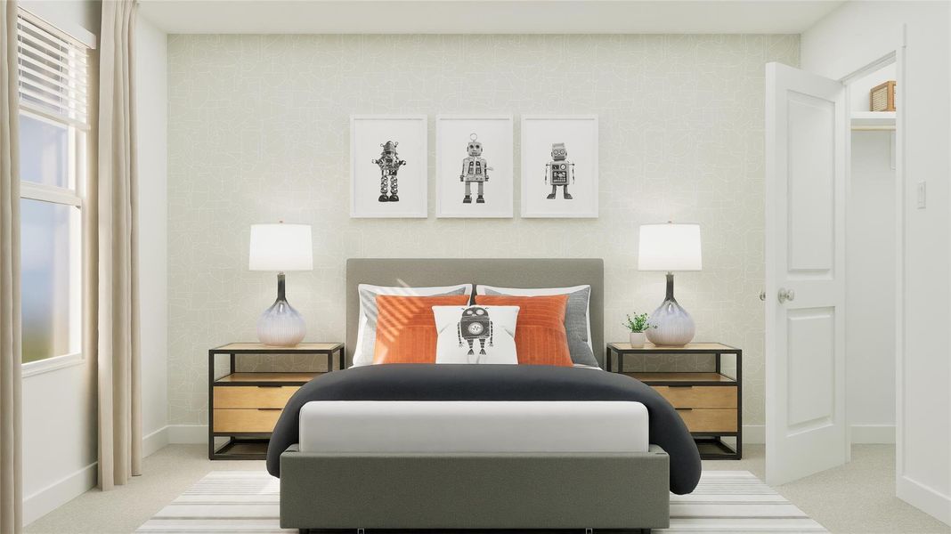 Furnished interior view inside a new home in River Bridge Ranch, San Marcos (Image 24).