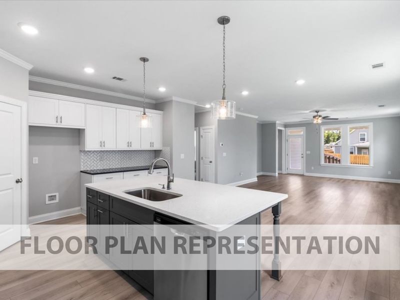 Robin Plan Kitchen to Living | Ivey Homes