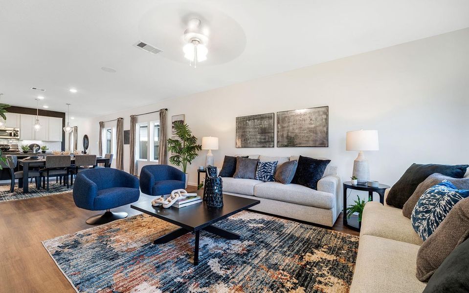 Furnished interior view inside a new home in Sweetgrass Village, Crosby (Image 6). Furnished interior view inside a new home in Sweetgrass Village, Crosby (Image 6).