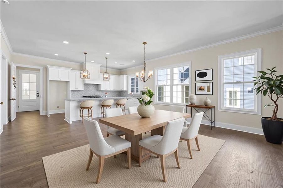 Furnished interior view inside a new home in , Dacula (Image 6).