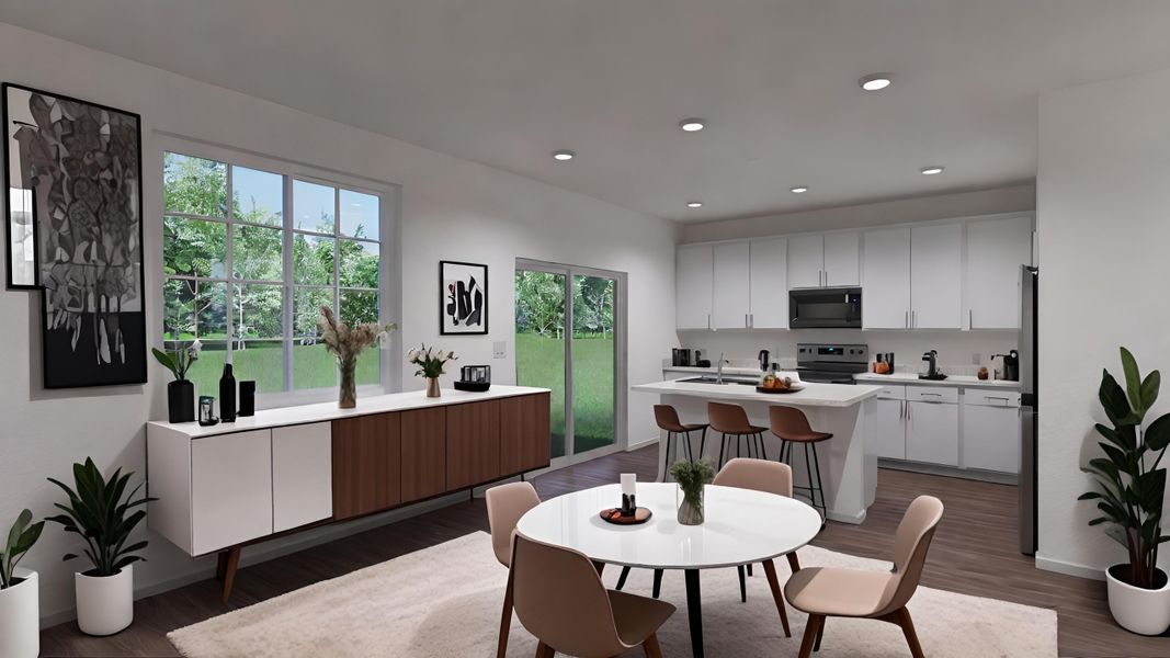 Furnished interior view inside a new home in Green Valley Ranch, Aurora (Image 4).
