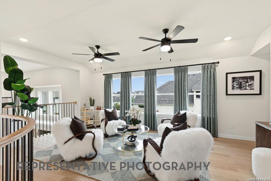 Furnished interior view inside a new home in Hallie's Cove, Schertz (Image 5).