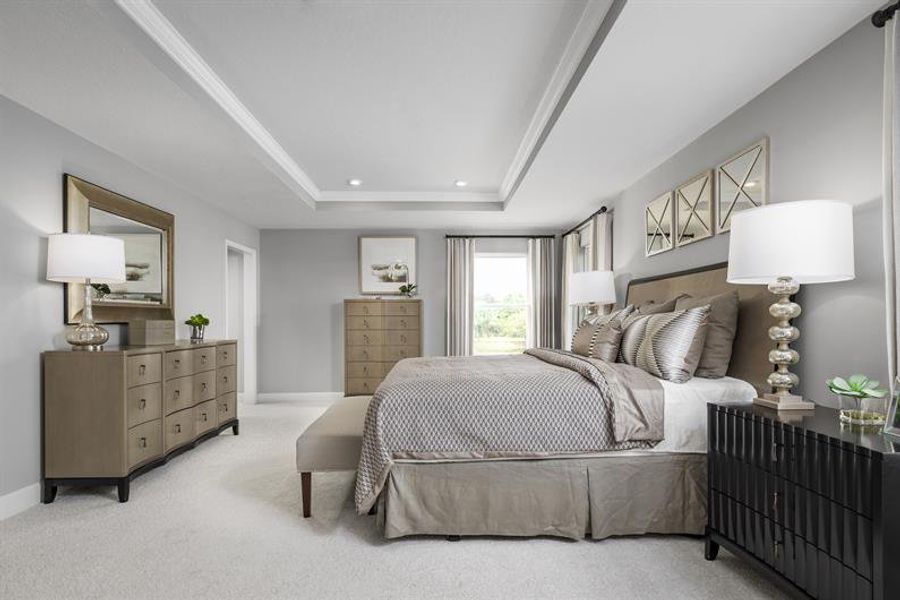 Representative furnished interior of a home built from the Lynn Haven by Ryan Homes in Copperleaf, Ocala (Image 17).