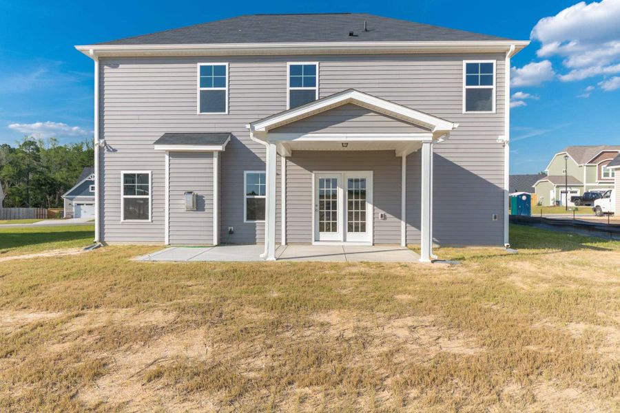 Representative exterior photo of a completed home built from the Aberdeen by Caviness & Cates Communities in Bartlett Manor, Youngsville, NC (Image 207).