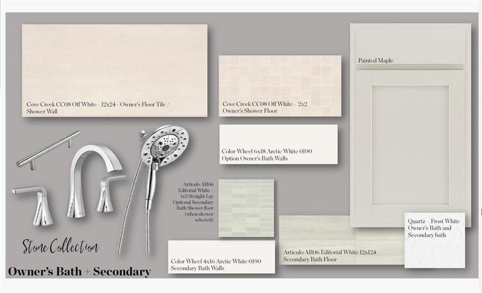 Sample of building materials used in homes in Brookside Reserve, Alpharetta (Image 8).