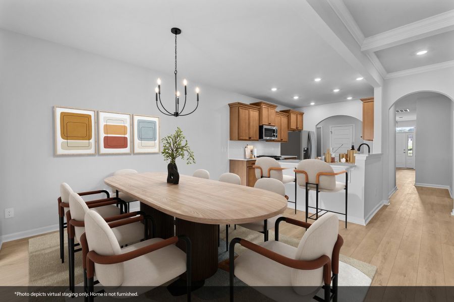 Furnished interior view inside a new home in Fieldstone, Lexington (Image 7).